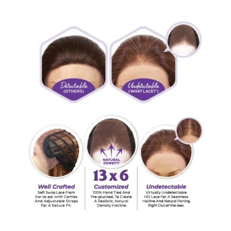 SENSATIONNEL Cloud9 Swiss lace wig Latisha 13x6 customized cap undetectable natural density