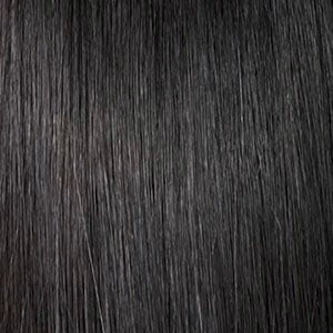 Dashly Unit 21 wig by SENSATIONNEL straight dark brown black synthetic hair texture close up