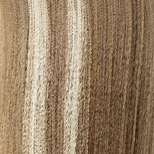 SENSATIONNEL Dashly Unit 21 wig close up of light ash brown and blonde highlighted synthetic hair texture