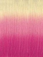 SENSATIONNEL shear muse lace front wig long straight ombre blonde to pink synthetic hair