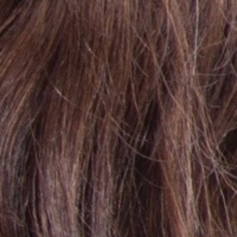 SHAKE N GO Harmony lace wig chestnut brown layered synthetic hair close up texture and natural sheen