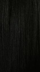 ITS A WIG premium synthetic wig with bangs in natural black straight long hair texture