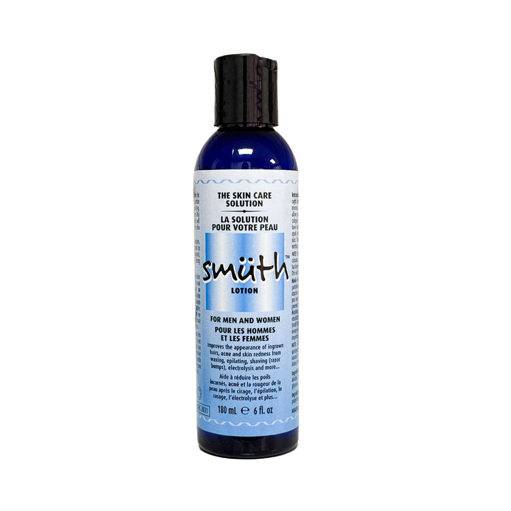 Smuth skin care lotion 6 fl oz blue bottle for men and women moisturizing daily use