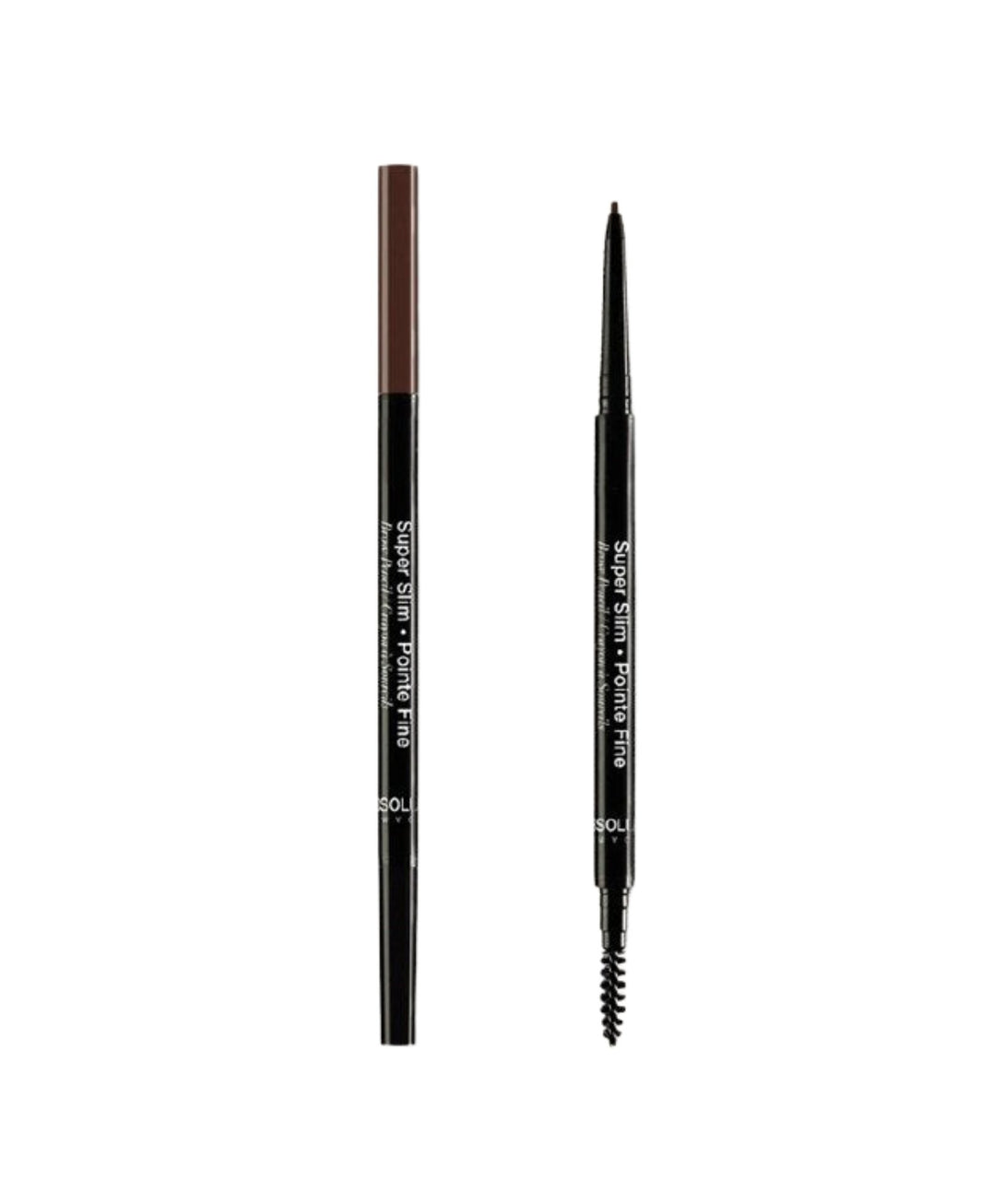 ABSOLUTE NEW YORK super slim brow pencil taupe double ended retractable brow pencil with spoolie