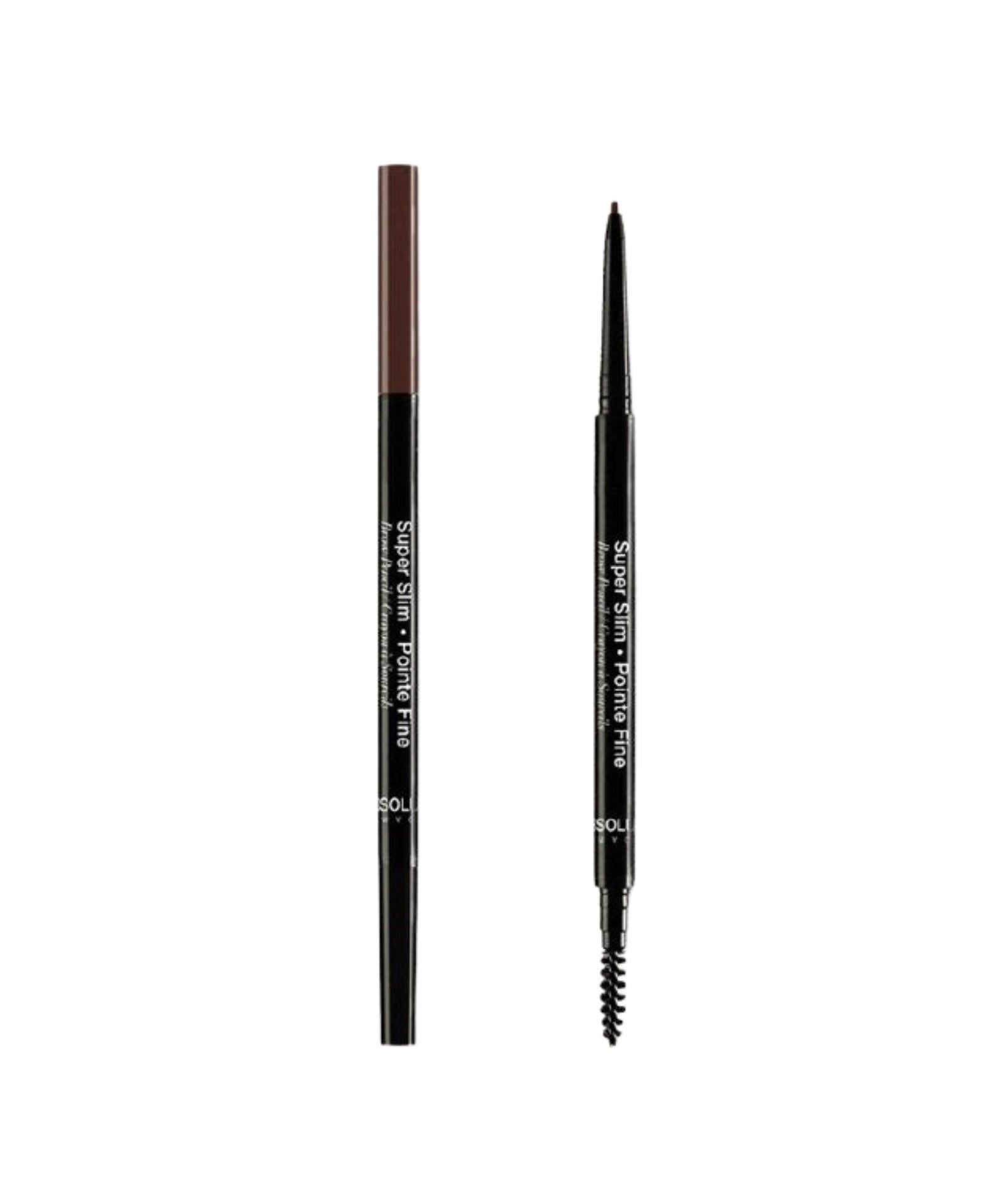 ABSOLUTE NEW YORK super slim brow pencil taupe double ended retractable brow pencil with spoolie