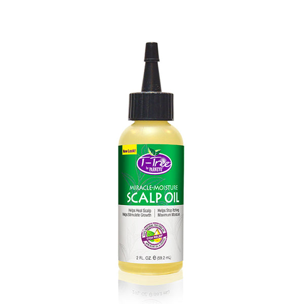 PARNEVU tea tree scalp oil for hair growth in 2 fl oz green label bottle with applicator tip