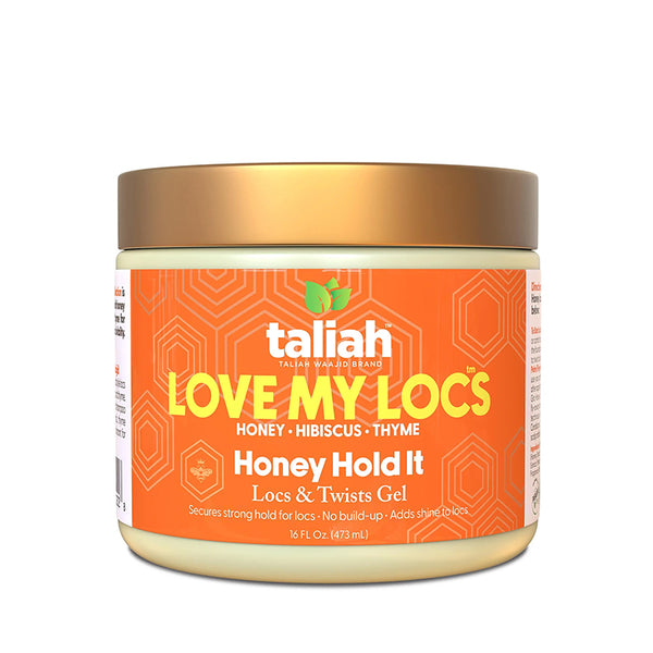 TALIAH WAAJID Love My Locs Honey Hold It jar locs and twists gel for natural hair with honey hibiscus scent