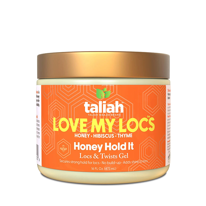 TALIAH WAAJID Love My Locs Honey Hold It jar locs and twists gel for natural hair with honey hibiscus scent