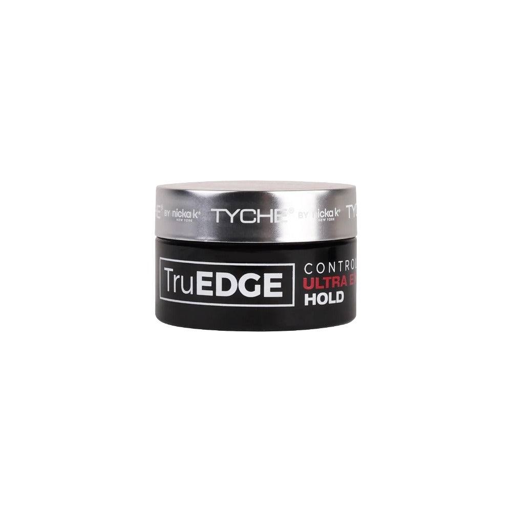 NICKA K TruEDGE hair care jar of ultra extreme hold edge control styling gel for sleek edges