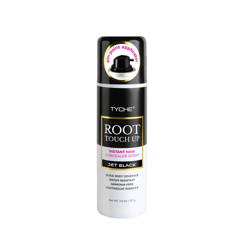 jet black root touch up spray instant hair concealer for quick water resistant root coverage