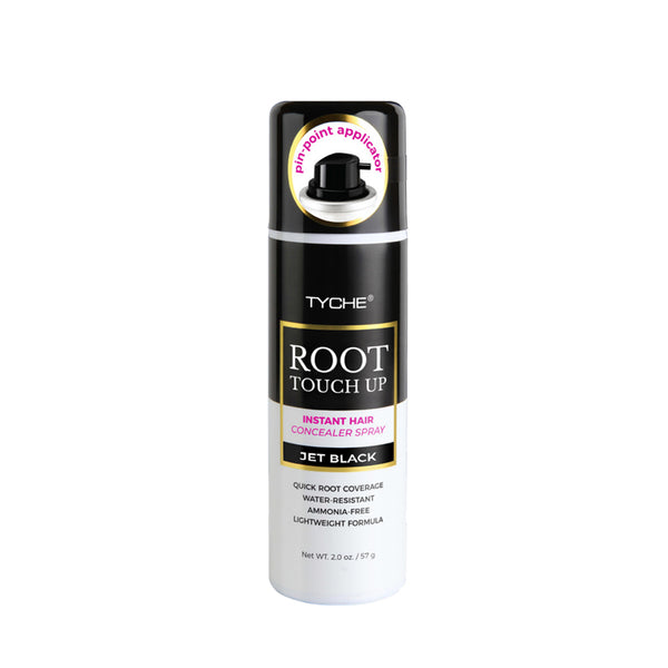 jet black root touch up spray instant hair concealer for quick water resistant root coverage