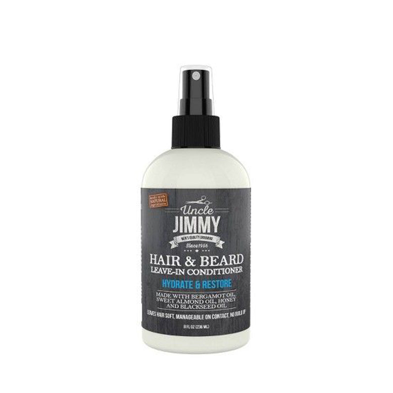 Uncle Jimmy hair and beard leave-in conditioner spray bottle by UNCLE JIMMY hydrating restore for hair and beard
