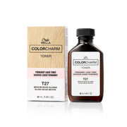 Wella ColorCharm T27 toner bottle and box 42 mL medium beige blonde hair toner