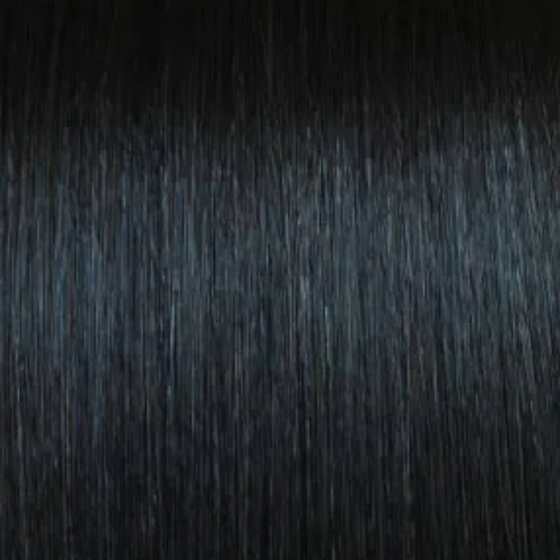ROYAL IMEX Natural Dream Multi Yaky hair extensions in silky straight jet black with subtle blue highlights