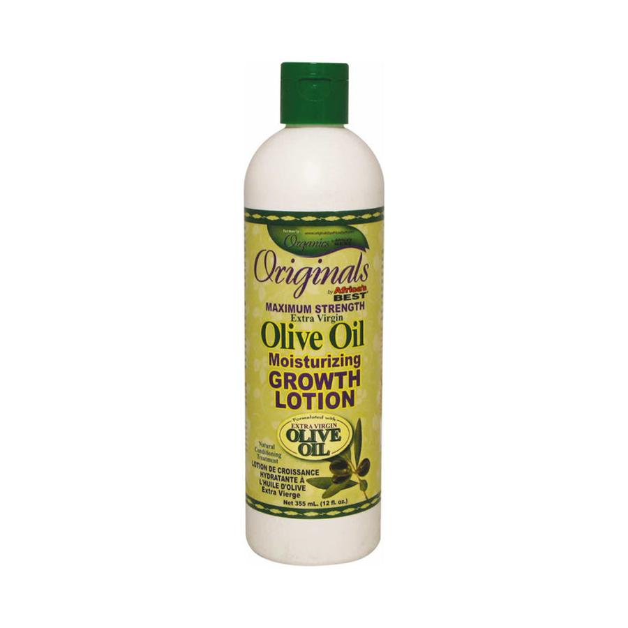 AFRICAS BEST Originals olive oil hair growth lotion moisturizing formula white bottle green cap