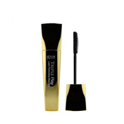 NICKA K Triple Play mascara for volume and length. Gold and black tube with curved brush applicator