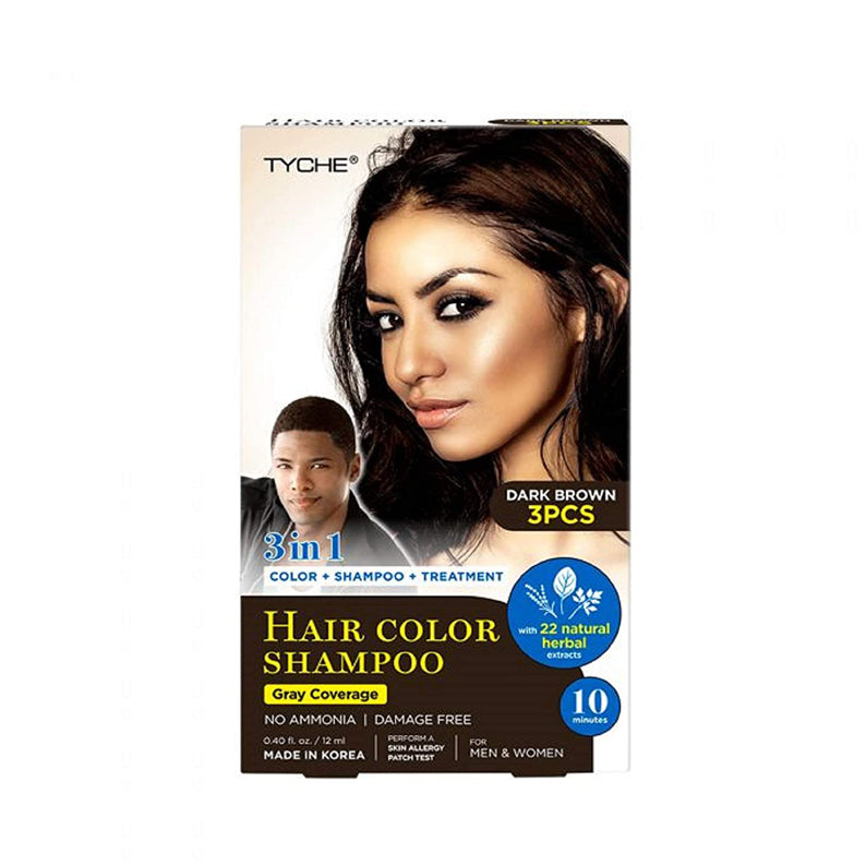Tyche 3 In 1 Hair Color Shampoo Kit