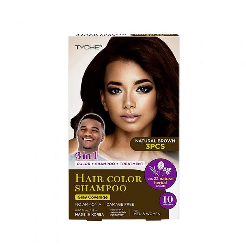 Tyche 3 In 1 Hair Color Shampoo Kit