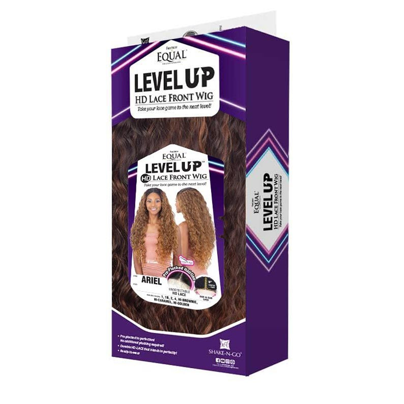 SHAKE N GO Freetress Equal Level Up Synthetic HD Lace Front Wig ARIEL