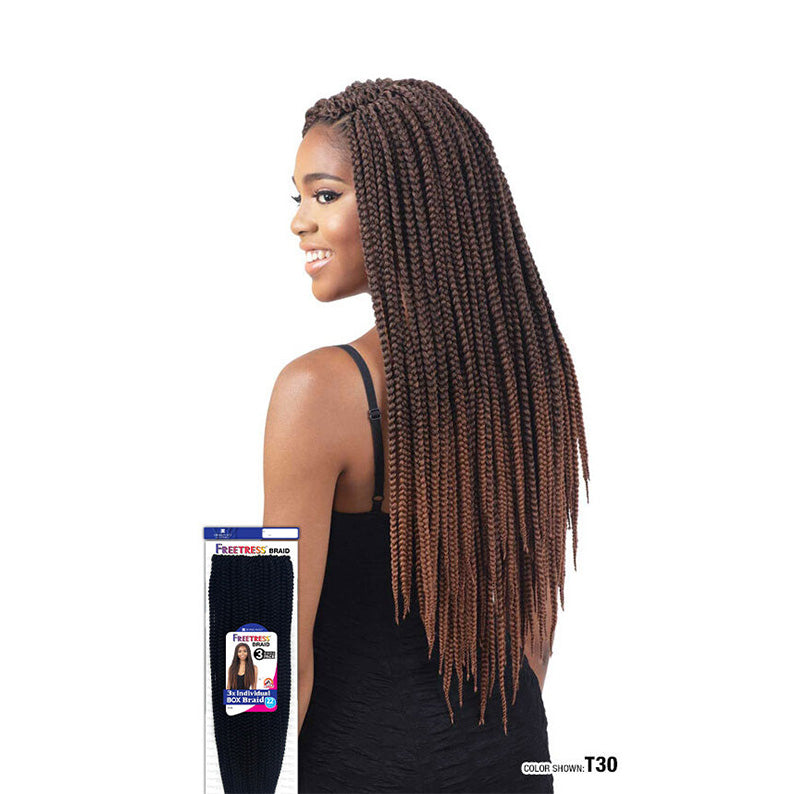 SHAKE N GO Freetress Braid 3x Individual Box Braid 22"