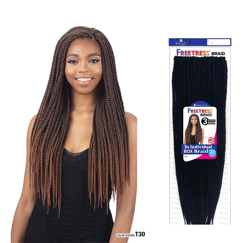 Freetress Braid 3x Boîte de tresses individuelles 22"