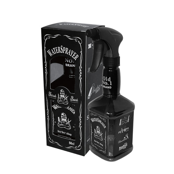 BEAUTY TOWN old no1 spray bottle 500ml black watersprayer for barber shop tools accessories