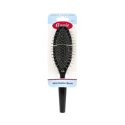 ANNIE wire cushion hair brush black paddle with metal wire bristles and cushioned base for gentle detangling