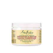 Shea Moisture Jamaican Black Castor Oil leave-in conditioner jar for strengthening and restoring natural hair