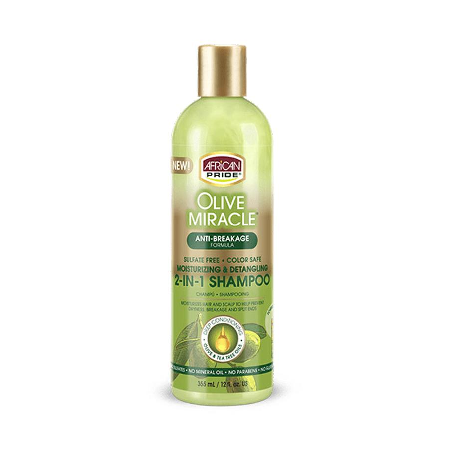 AFRICAN PRIDE OLIVE MIRACLE Shampoo & Conditioner 12oz