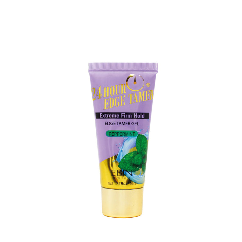 EBIN 24 hour edge tamer gel peppermint tube with extreme firm hold for sleek laid edges