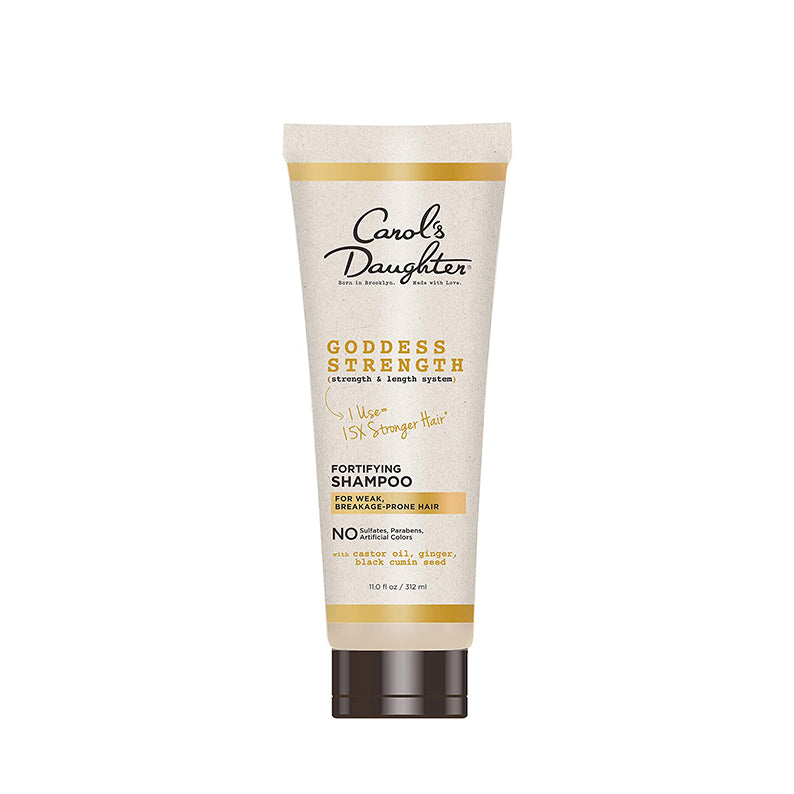 Carols Daughter Goddess Strength fortifying strengthening shampoo for weak hair in beige tube