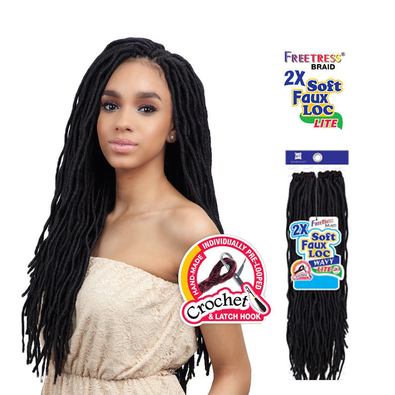 FREETRESS Braid 2X Soft Wavy Faux Loc 20"