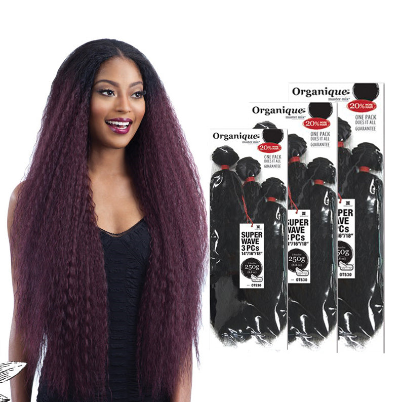 SHAKE N GO ORGANIQUE Mastermix Bundle Hair Super Wave 3pcs