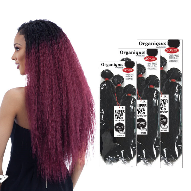 SHAKE N GO ORGANIQUE Mastermix Bundle Hair Super Wave 3pcs