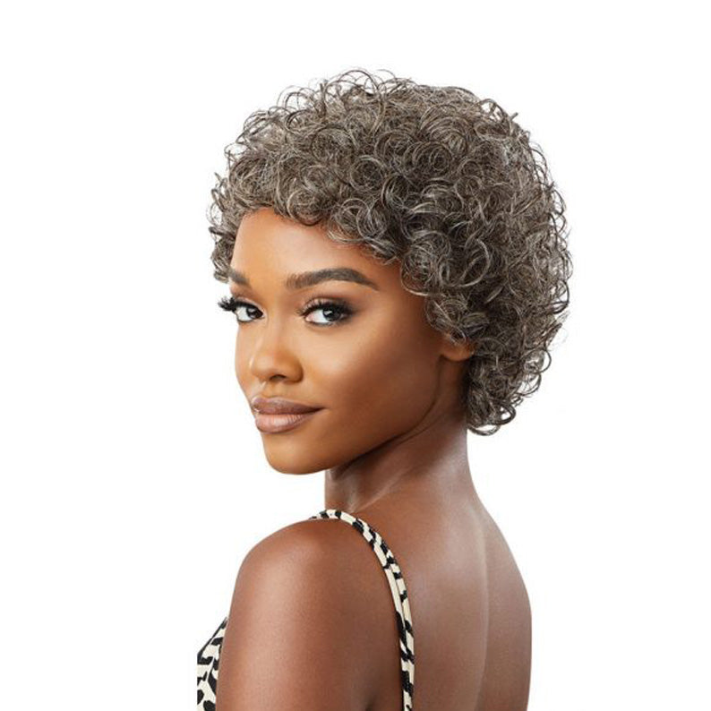 OUTRE Fab & Fly Gray Glamour 100% Unprocessed Human Hair Wig - VERONICA