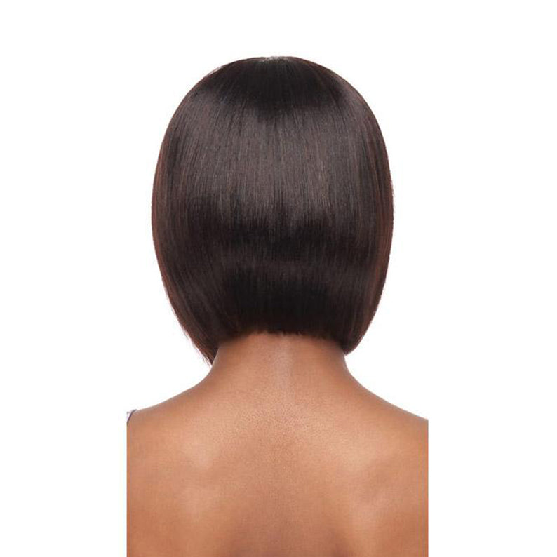 MYTRESSES PURPLE 100% Unprocessed Human Hair Full Cap Wig STRAIGHT BOB 10''