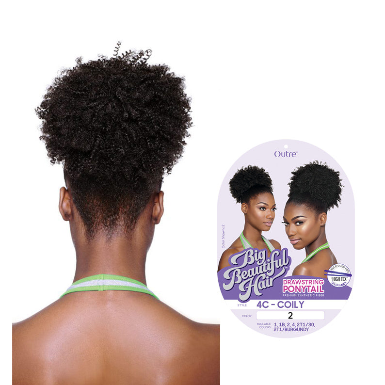 Big Beautiful Hair Drawstring Ponytail 4C Coily