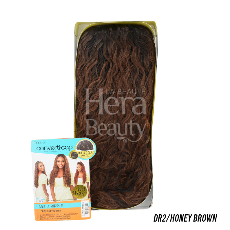 Converti Cap Synthetic Wet & Wavy Half Wig Let It Ripple