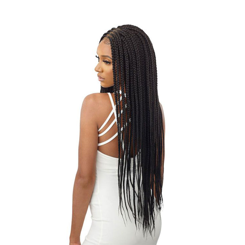 OUTRE Pre Braided Middle Part Feed-in Box Braid Wig 36"