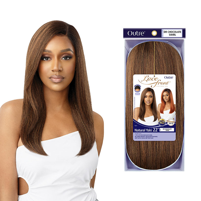 OUTRE Synthetic Hair HD Lace Front Wig - NATURAL YAKI 22"