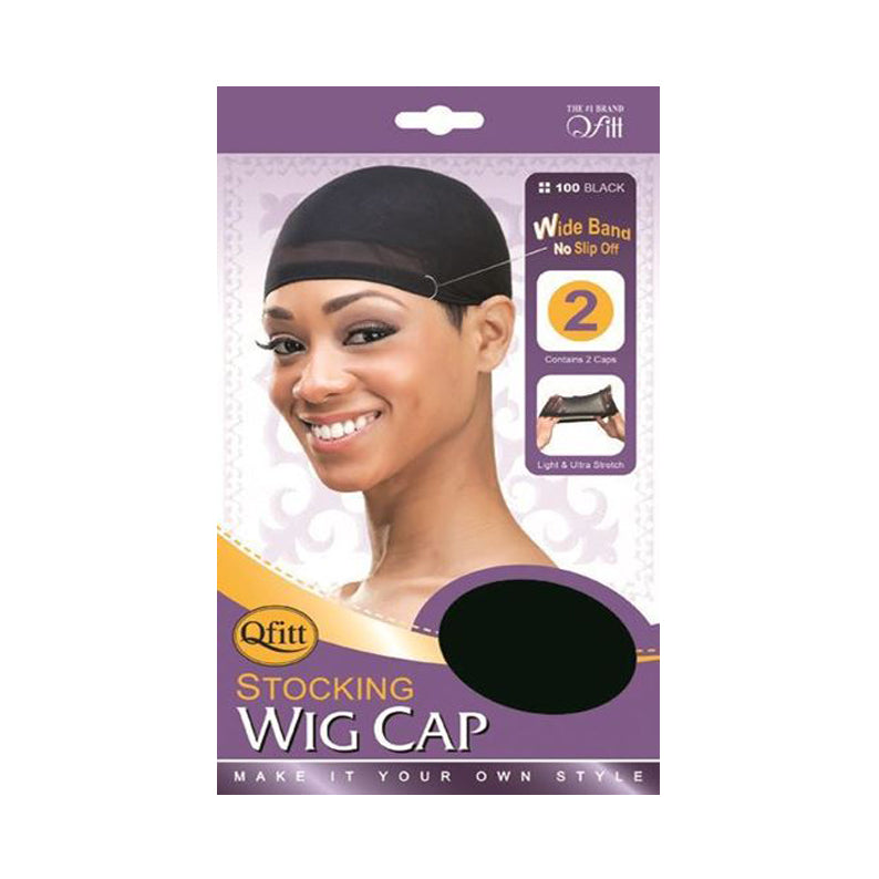 M&M QFITT Stocking Wig Cap 2pcs [BLACK] #100