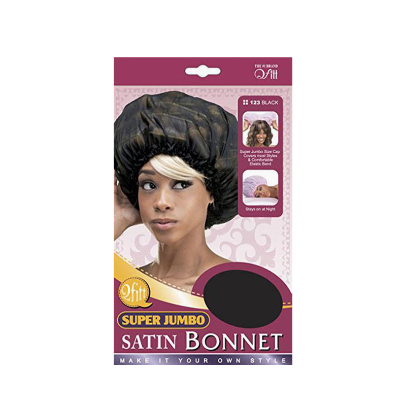 M&M Qfitt Satin Bonnet [Jumbo] [Black] #123