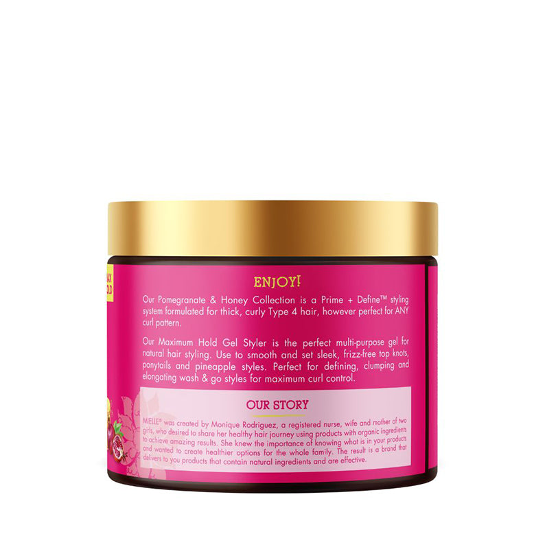 Gel coiffant à tenue maximale Organics Grenade et Miel