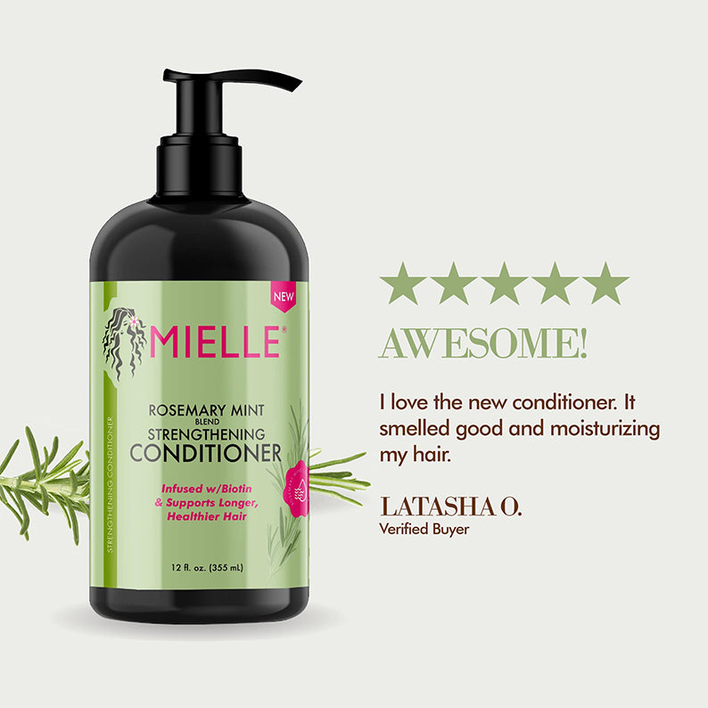 MIELLE ORGANICS ROSEMARY MINT Strengthening Conditioner 12oz