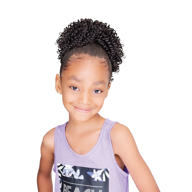 JANET COLLECTION Noir Everytime Kids Drawstring Lovely Kid Vine Curl