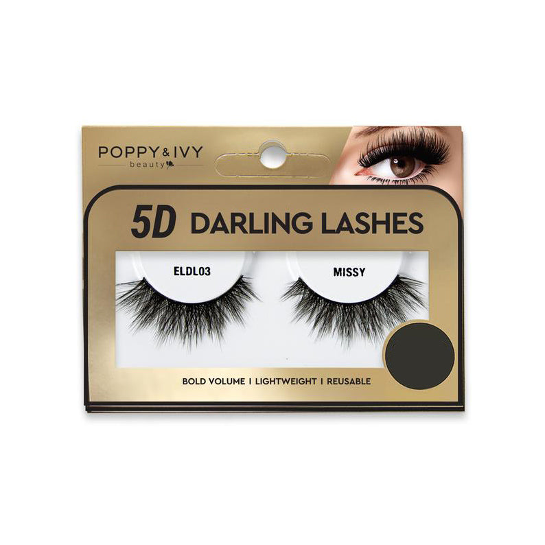 ABSOLUTE NEW YORK 5D Darling Lashes Missy dramatic reusable false eyelashes with bold lightweight volume