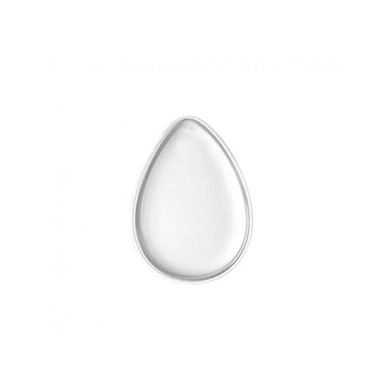 BEAUTY TOWN clear teardrop silicone makeup sponge for smooth foundation application and easy cleaning