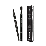 Absolute New York 2-in-1 brow pencil with dual ends and black packaging for precise eyebrow grooming