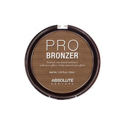 Absolute New York pro bronzer for glowing skin pressed powder compact warm brown shade for sun kissed radiance