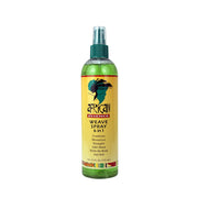 African Essence weave spray 6 in 1 green spray bottle with yellow label for conditioning moisturizing detangling